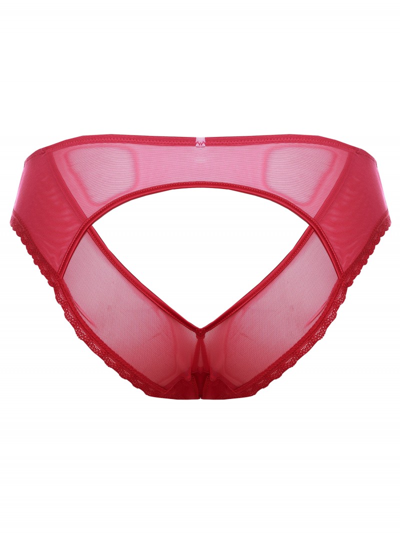 Culotte Porte-jarretelles « Valege » - Taille L - Ivoire - Semi-transparente
