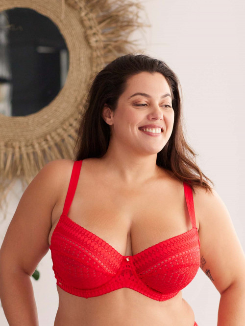 Wired Bra Fidel Red Cup D-F