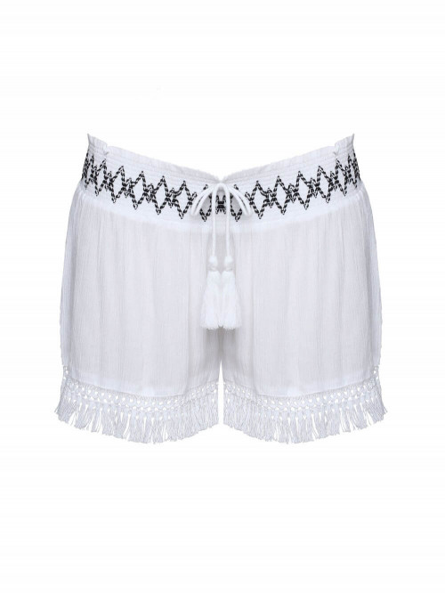 MOREA WHITE beachwear shorts