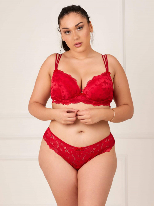 Soutien-gorge à coques fines FRANKY Rouge bonnet d-e