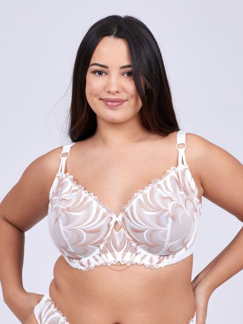 Soutien-gorge à armatures Folamour Bonnets Defg IVOIRE OR