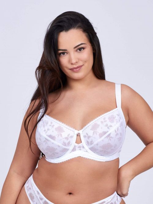 Wired bra FLOR Cups DEFG White