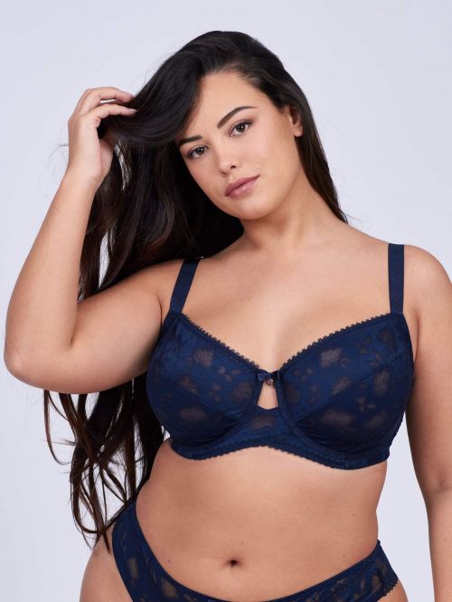 Wired bra FLOR Cups DEFG Navy