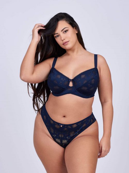Wired bra FLOR Cups DEFG Navy
