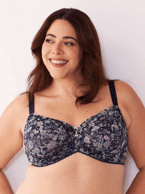 Farah underwired bra Cups BCDE Navy Print