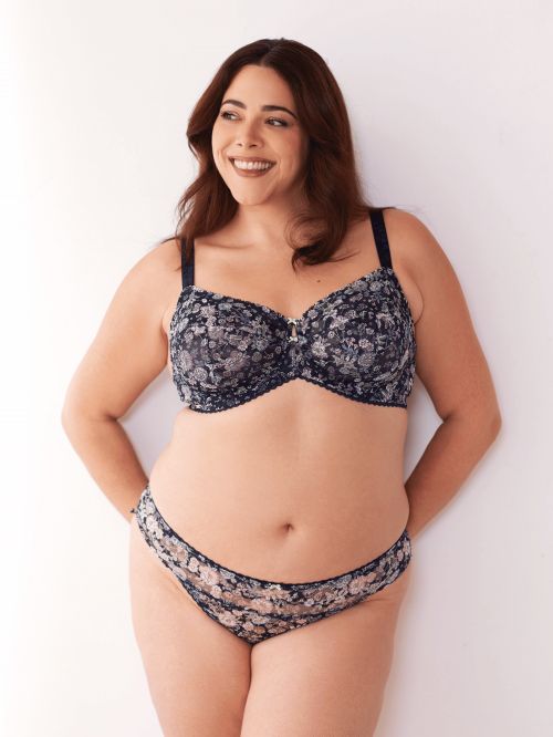 Farah underwired bra Cups BCDE Navy Print