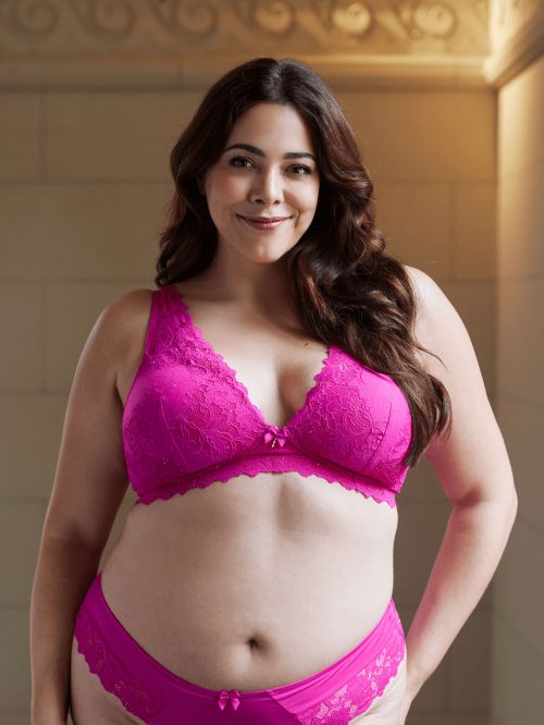 Soutien-gorge à coque fine souple DefiBcde FUSHIA