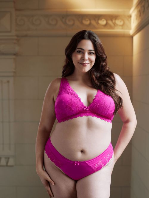 Soutien-gorge à coque fine souple DefiBcde FUSHIA