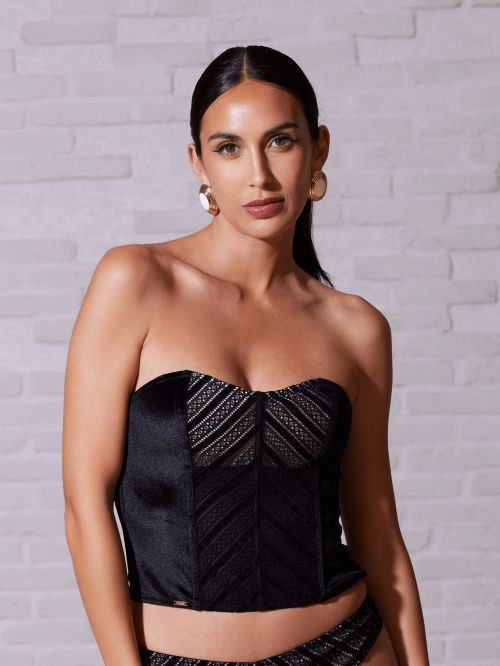 Ava Bustier Smlxl NOIR POUDRE