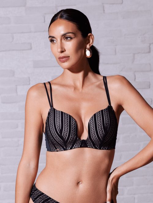 Soutien-gorge à coque fine Ava Bcd NOIR POUDRE