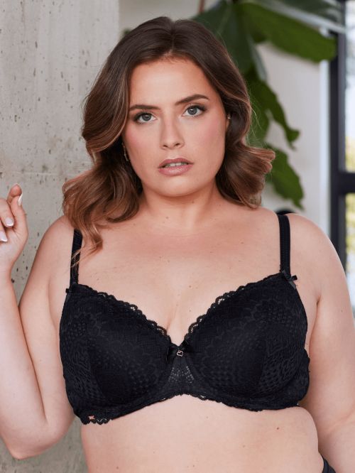 Soutien-gorge à coques fines FLIRTY Noir Bonnet D-E
