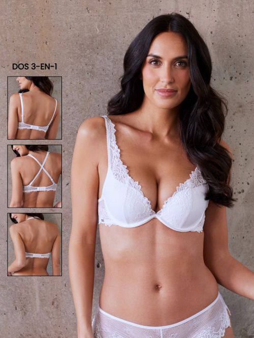 BRA DAHALIA n°3 push-up white bc