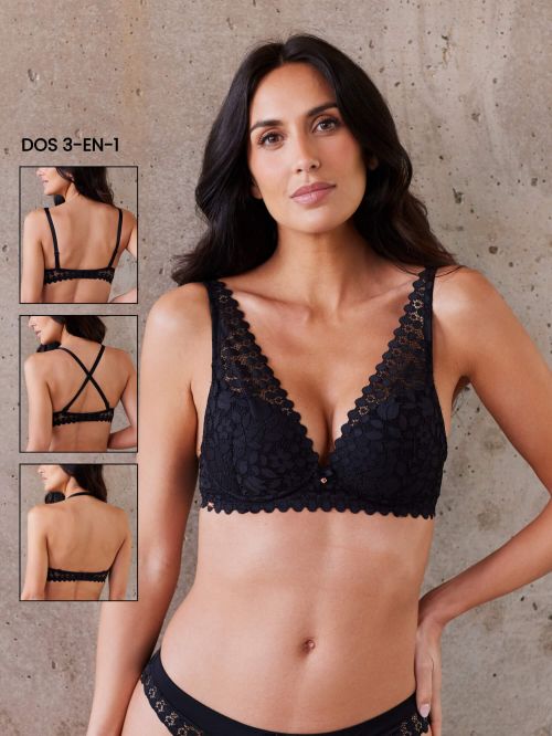 Soutien-gorge à Coques Fines sans Armatures DREAM BCDE Noir