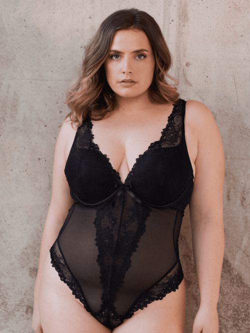 Body push-up DAHALIA noir bonnet E