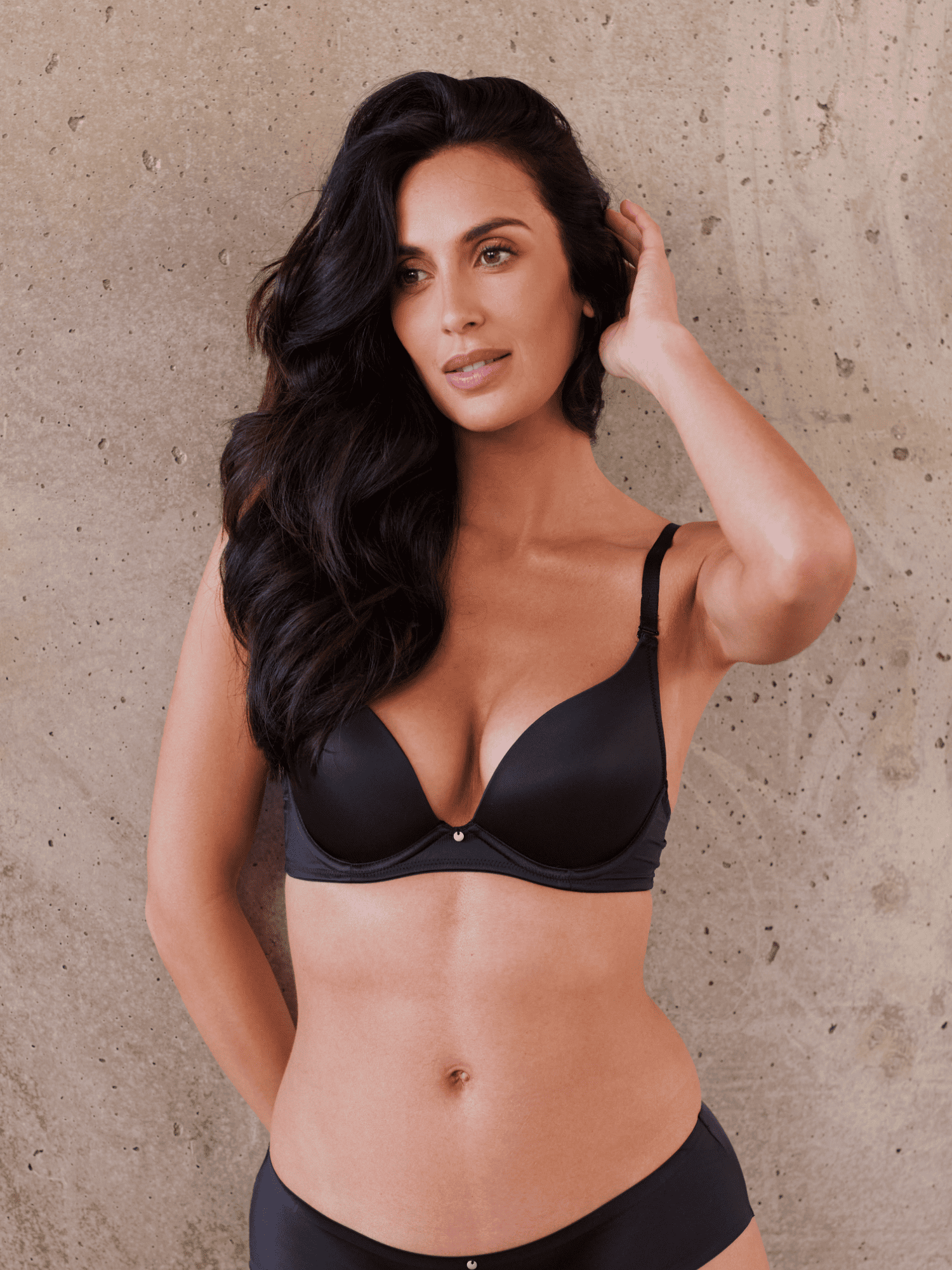Soutien-gorge corbeille à coques fines FIT NOIR bonnet B