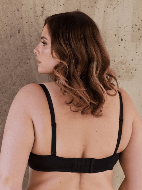 Balconette lightly lined bra FIT BLACK Cups CDE