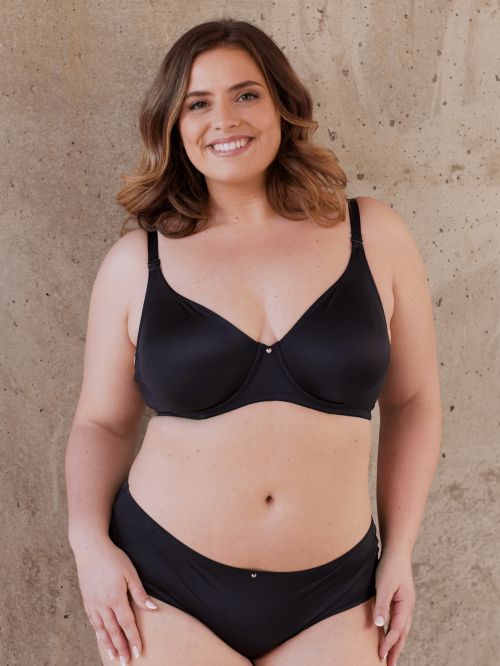 Wired bra FIT BLACK Cups DEF