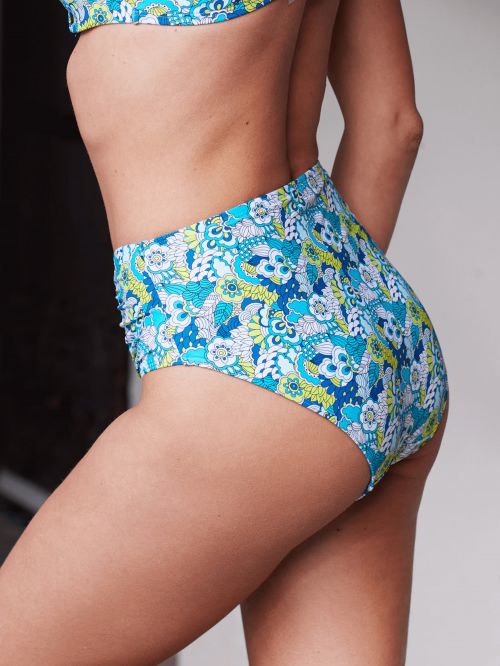 Bas de maillot de bain culotte haute seaflirty imprime