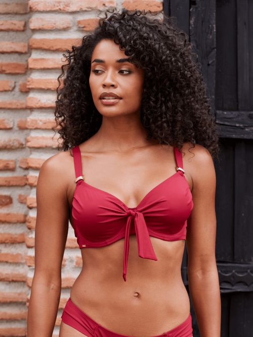 Haut de maillot de bain Efgh Seawave ROUGE INDIEN