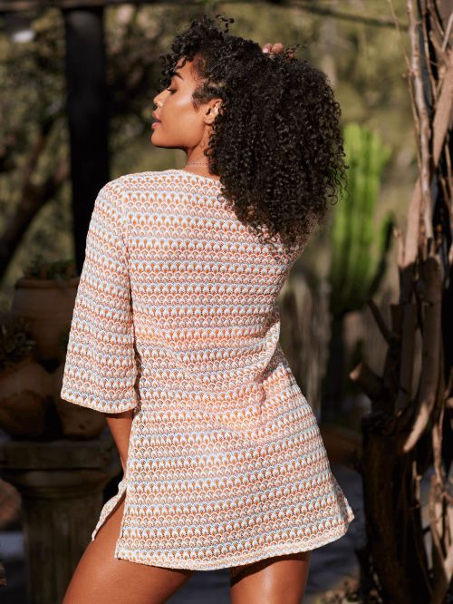 Tunic seafun orange print