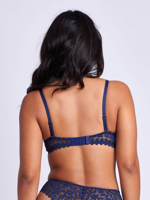 Soutien-gorge à Coques Fines sans Armatures Bonnets BCDE DREAM Marine 