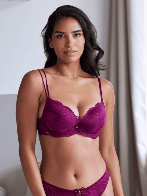 Soutien-gorge à Coque Fine Cde Forever POURPRE BORDEAUX
