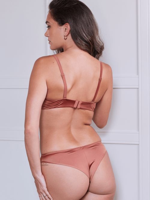 Soutien-gorge bandeau à Coque Fine Bcde Coolvirgin CARAMEL