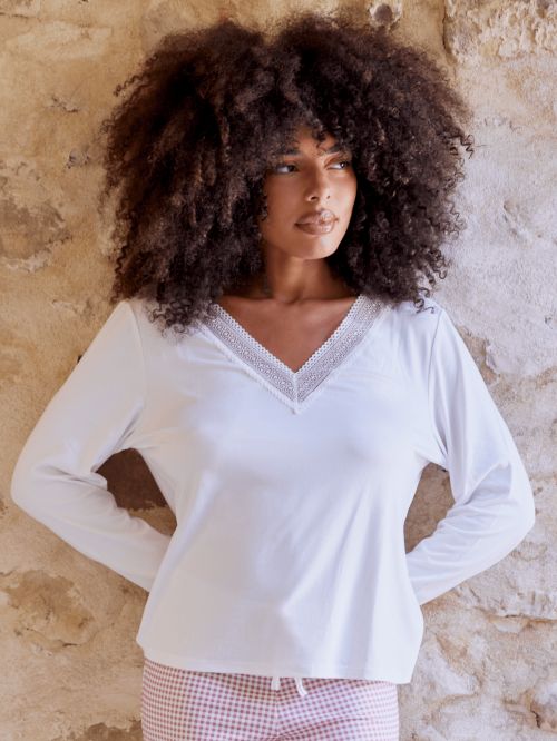 Top Manches Longues Vic IVOIRE ROSE