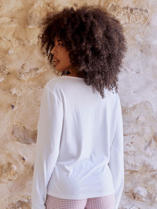 Top Manches Longues Vic IVOIRE ROSE